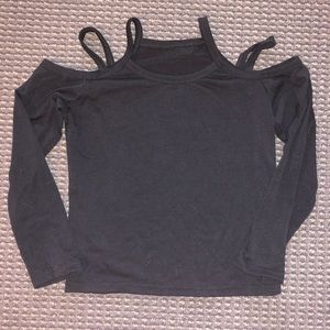 cut-out shoulder sweater